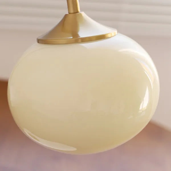 Lampe de table en métal et verre Marshmallow