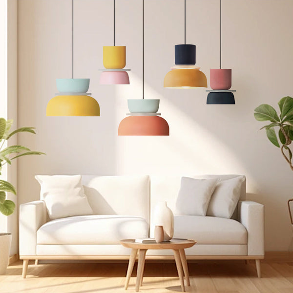 Lampe Suspendue Nordique Dulcy Color Block