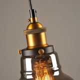 Lampe suspendue en verre antique | style vintage