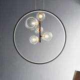 Nordic Bubble Lampes suspendues en verre avec anneau