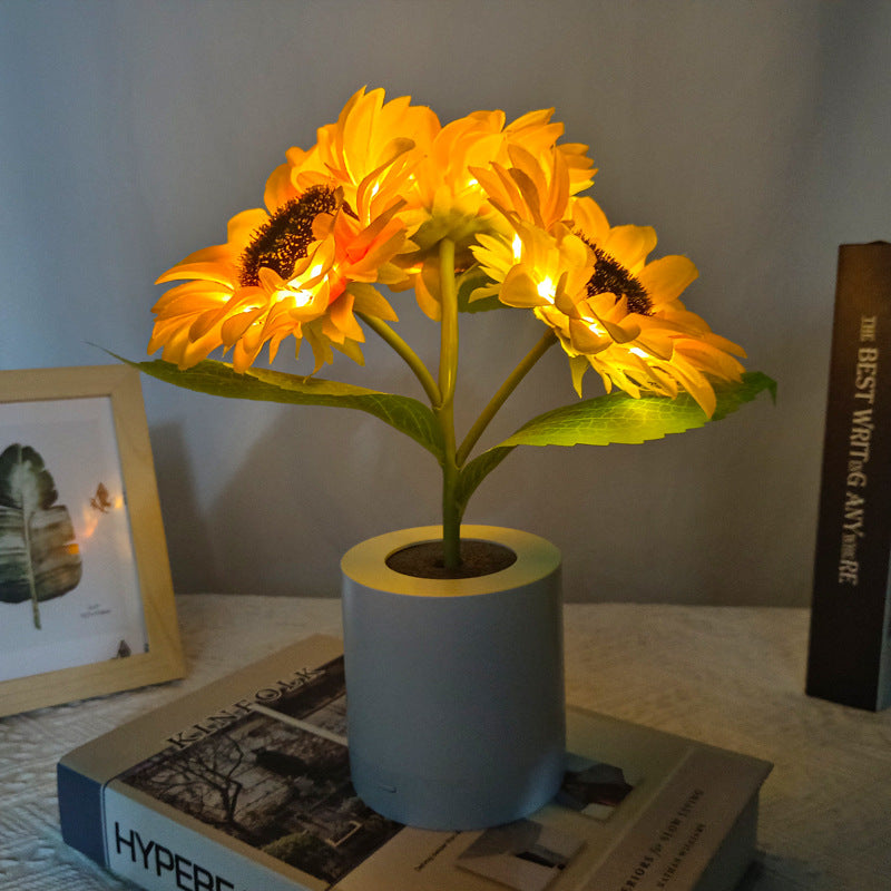 Lampe tournesol scintillante