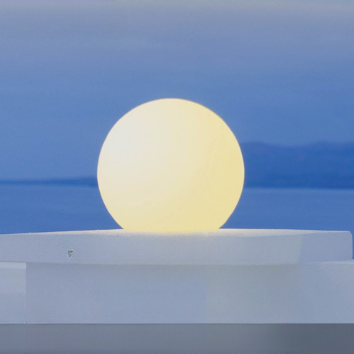 Lampe solaire sphérique pour le jardin
