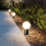 Pena Lampe d'Extérieur LED au Design Moderne en Métal Noir pour Jardin