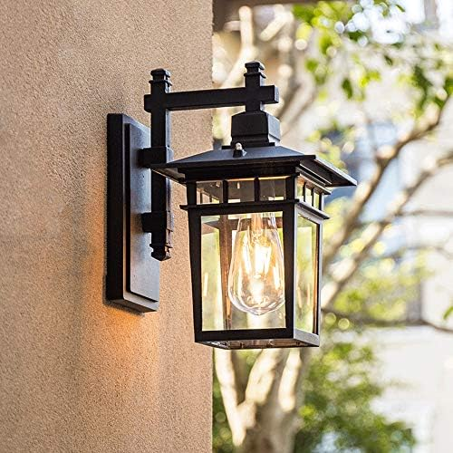 Lampe murale d'extérieur Alessio Black Deco