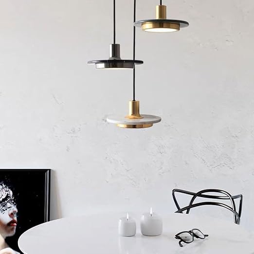 Lampe pendante moderne simple en marbre