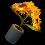 Lampe tournesol scintillante