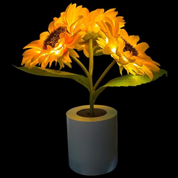 Lampe tournesol scintillante