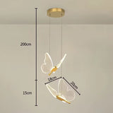 Lampe à suspendre en forme de papillon