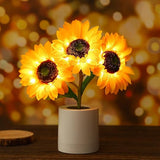 Lampe tournesol scintillante