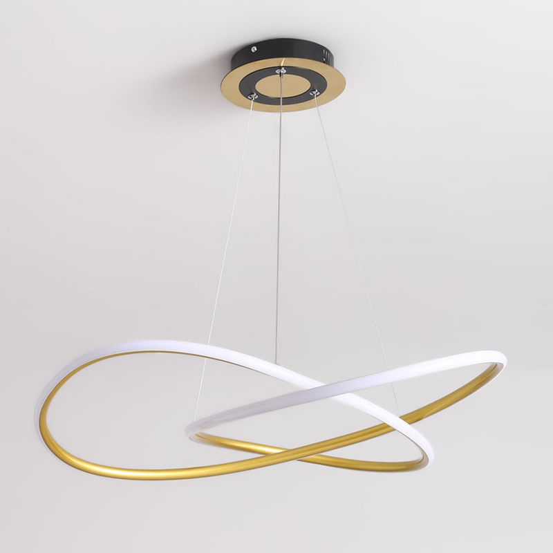 Suspension Minimaliste Cercle Doré LED Plafonnier