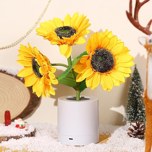 Lampe tournesol scintillante