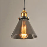 Lampe suspendue en verre antique | style vintage