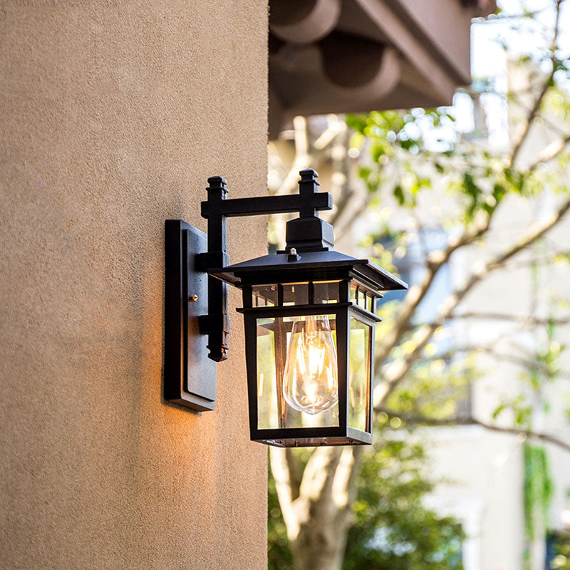 Lampe murale d'extérieur Alessio Black Deco