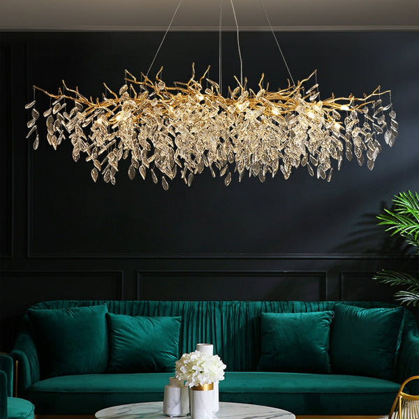 Lustre À Branches En Cristal De Style Français