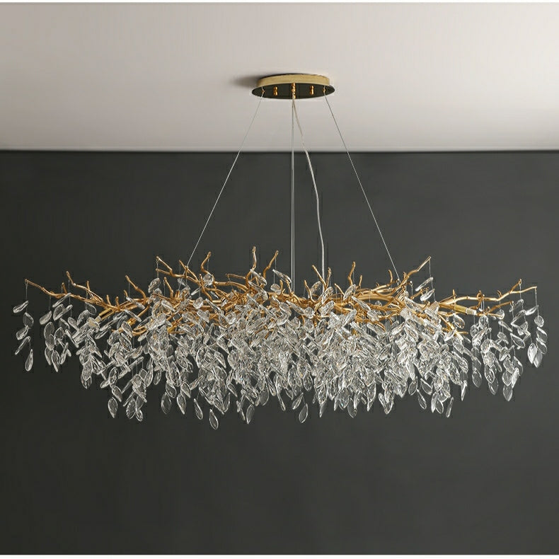 Lustre À Branches En Cristal De Style Français