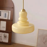 Lampe pendante en verre Bauhaus Gourd