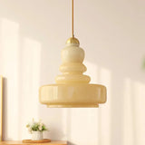 Lampe pendante en verre Bauhaus Gourd