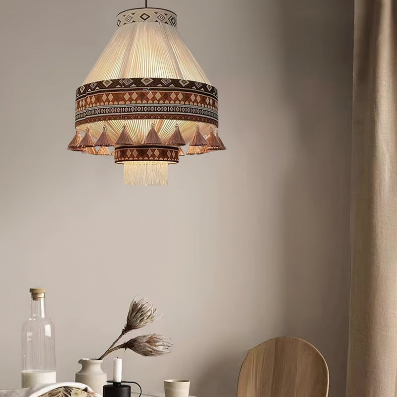 Bohemian Fringe Lampe À Suspendre