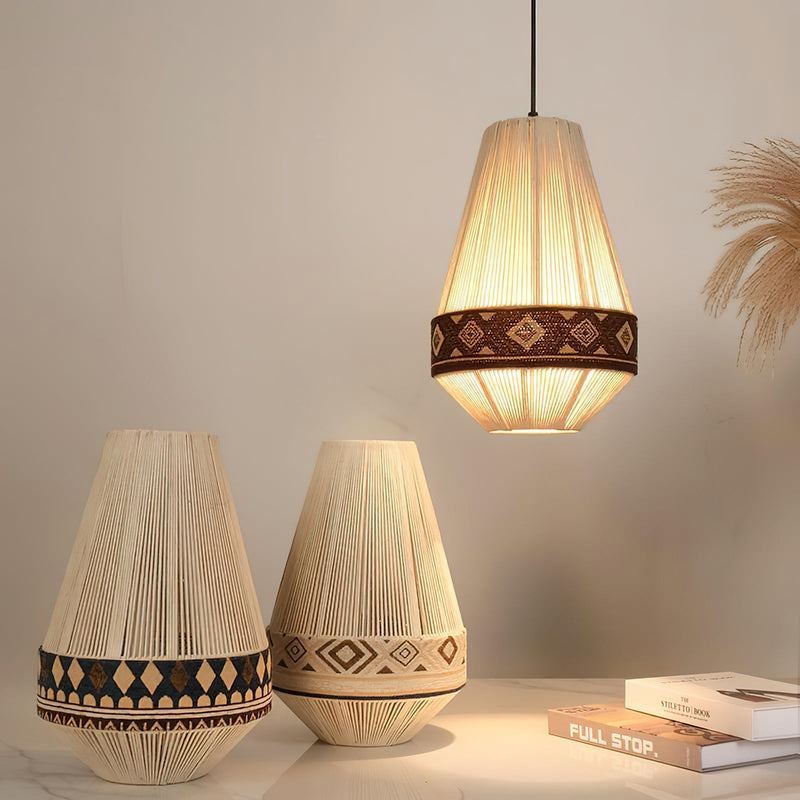 Bohemian Fringe Lampe À Suspendre