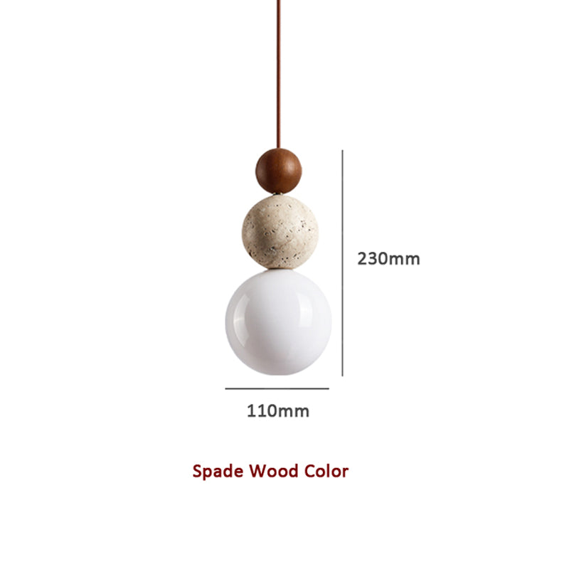 Moderne simple style lampe suspendue en travertin