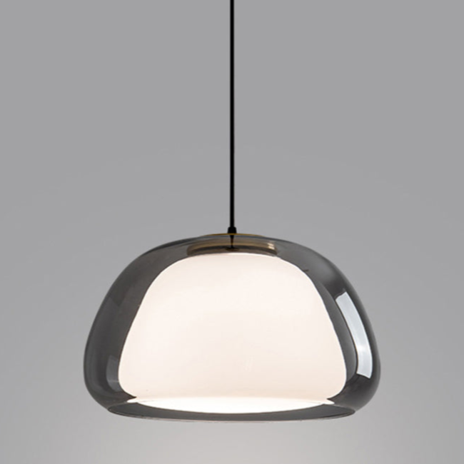 Lampe suspendue moderne en verre au lait