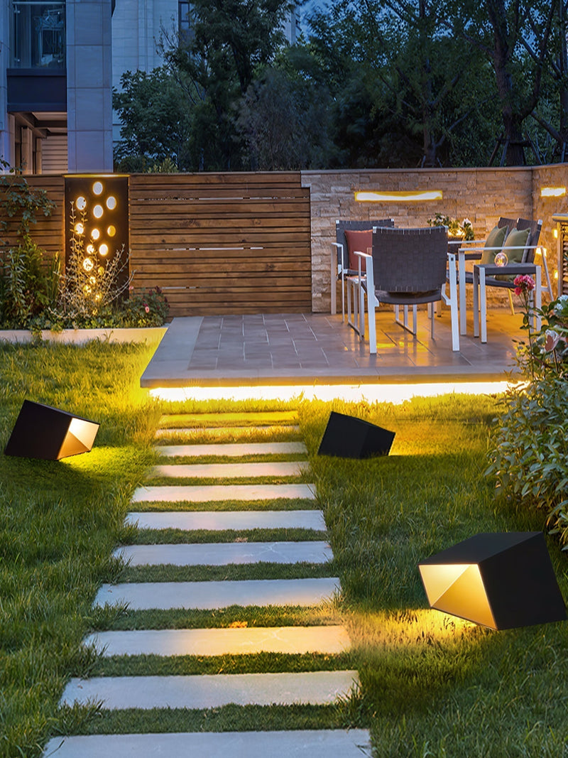 Lumière solaire extérieure Cube Garden