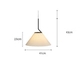 Noridic geplooide Creme Hanglamp