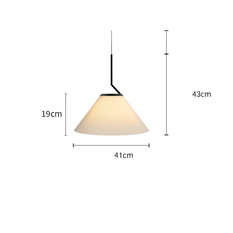 Noridic geplooide Creme Hanglamp