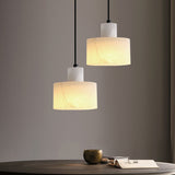 Suspension simple scandinave en marbre blanc