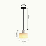 Suspension simple scandinave en marbre blanc