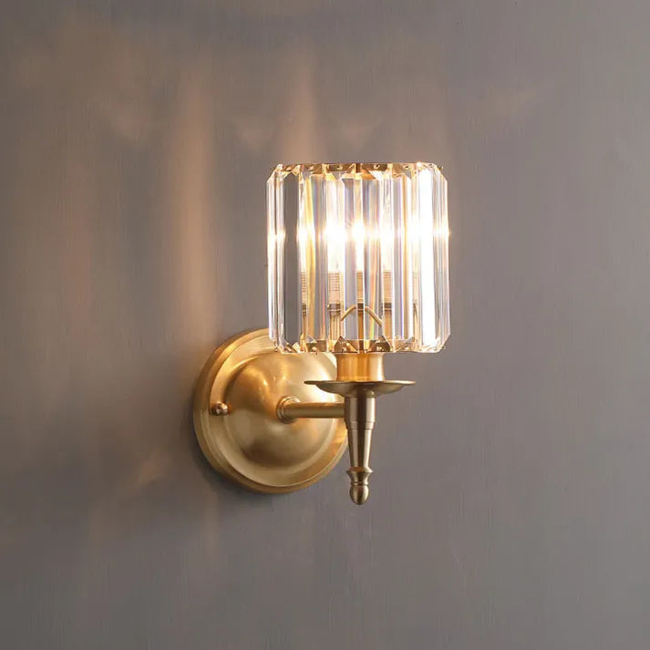 Lampe murale vintage en cristal de luxe