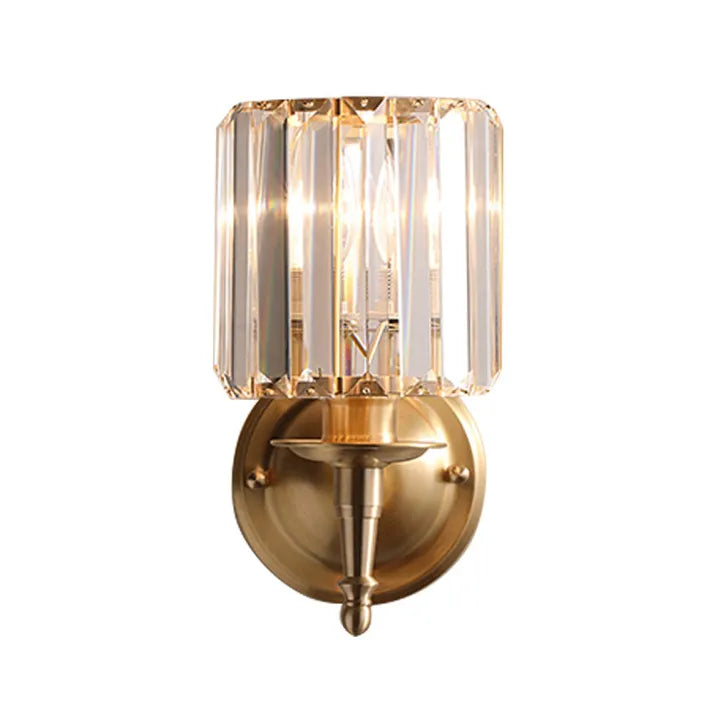 Lampe murale vintage en cristal de luxe