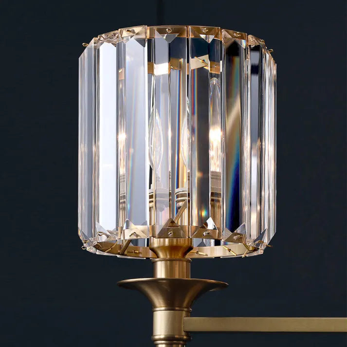 Lampe murale vintage en cristal de luxe