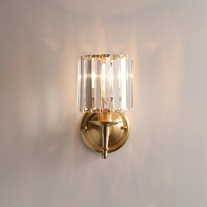 Lampe murale vintage en cristal de luxe