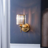 Lampe murale vintage en cristal de luxe