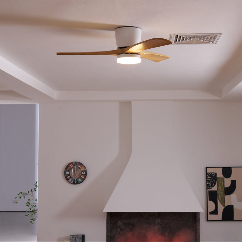 Ventilateur de plafond en bois
