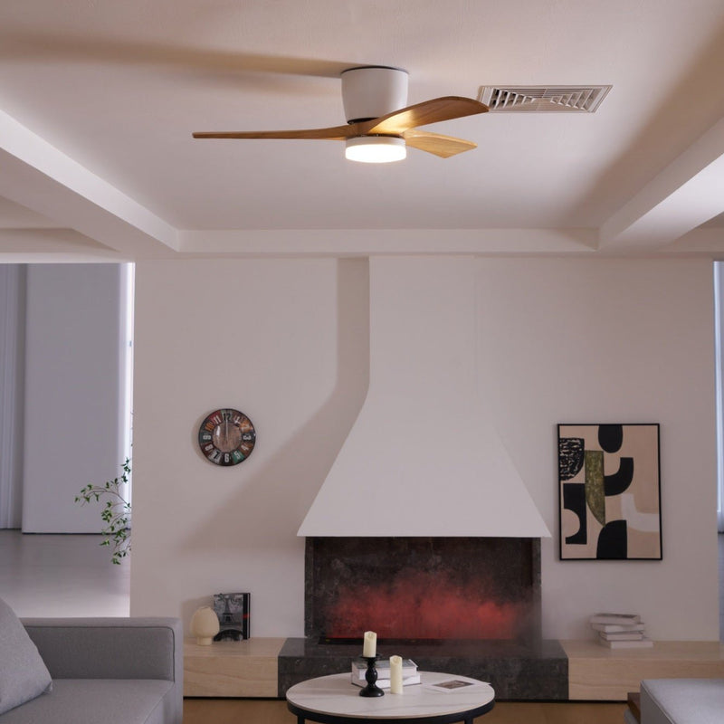 Ventilateur de plafond en bois