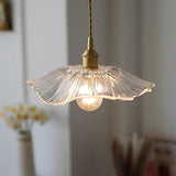 Fleur Lampe suspendue en verre