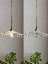 Fleur Lampe suspendue en verre