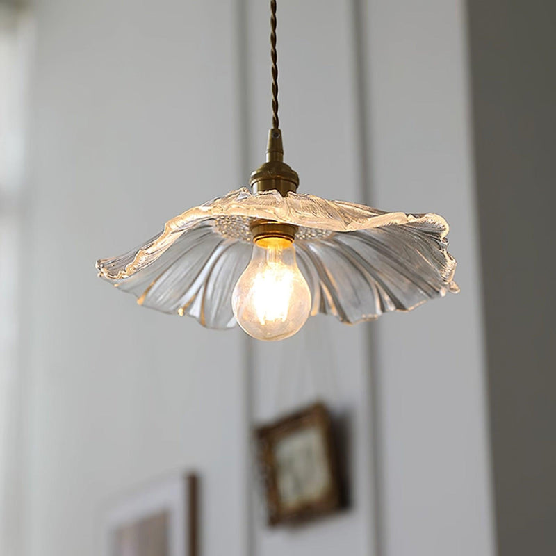 Fleur Lampe suspendue en verre