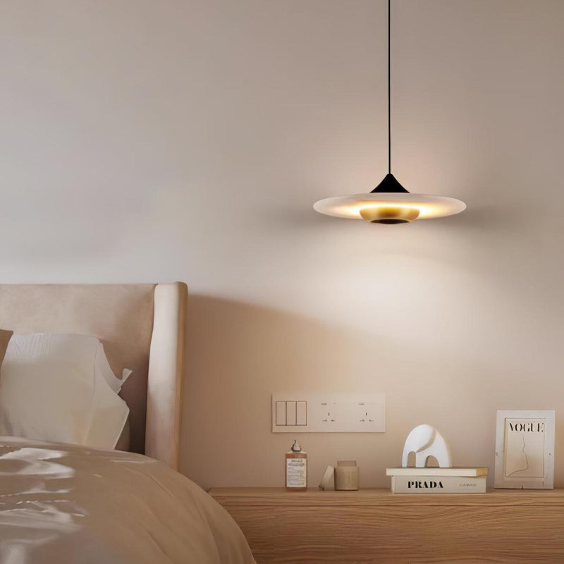 Lampe pendante en marbre Flying Saucer