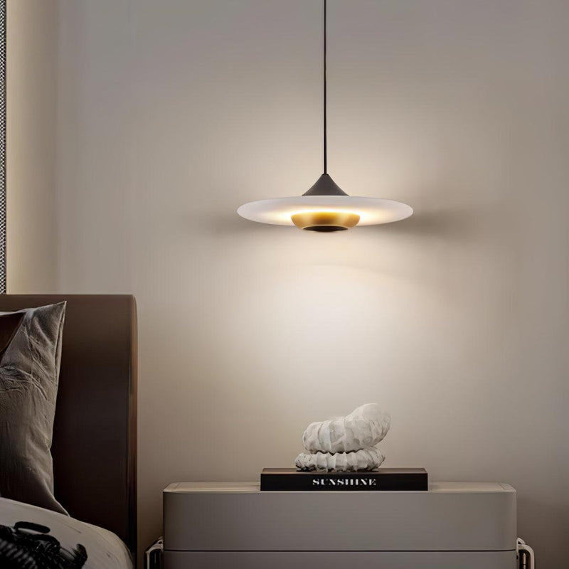 Lampe pendante en marbre Flying Saucer