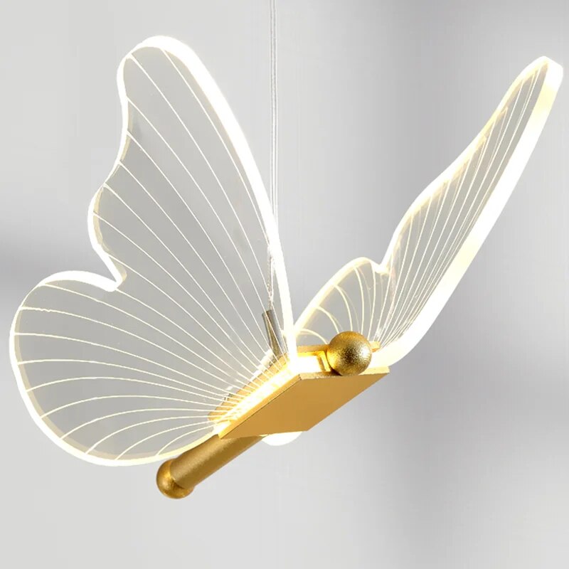 Lampe à suspendre en forme de papillon