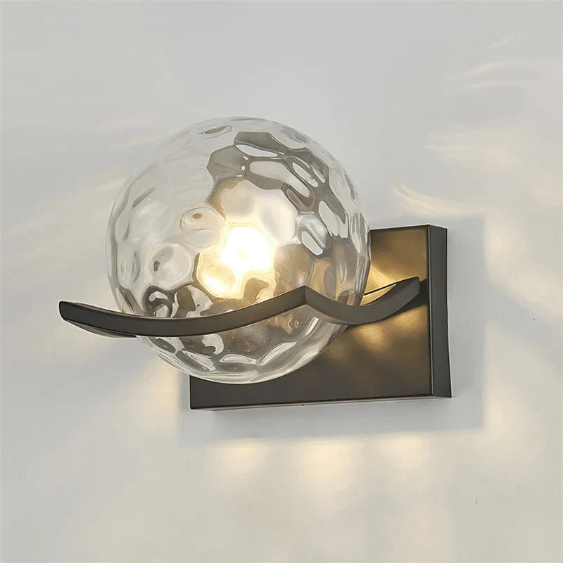 Applique LED moderne en verre