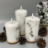 Candlylight™ | Set de 3 bougies LED Marble