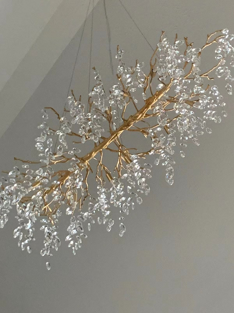 Lustre À Branches En Cristal De Style Français