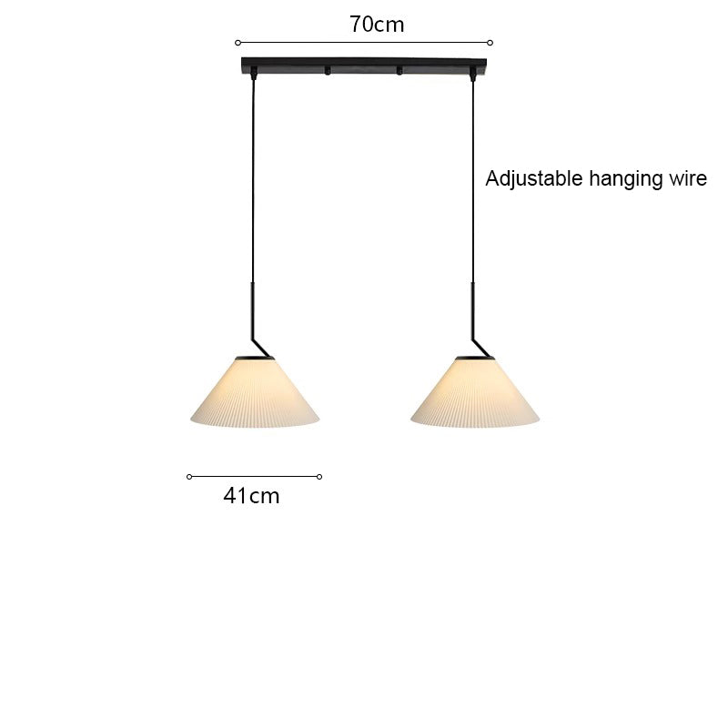 Noridic geplooide Creme Hanglamp