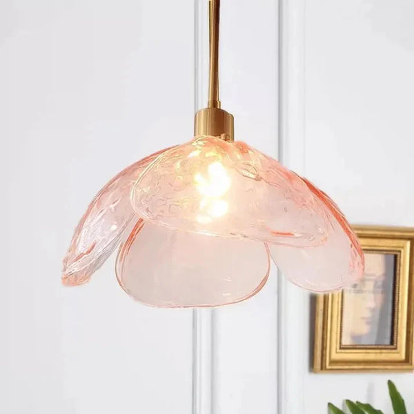 Lampe De Chevet Pendante Créative À Pétales De Fleurs