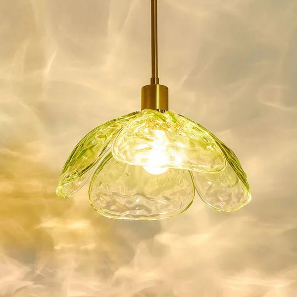 Lampe De Chevet Pendante Créative À Pétales De Fleurs