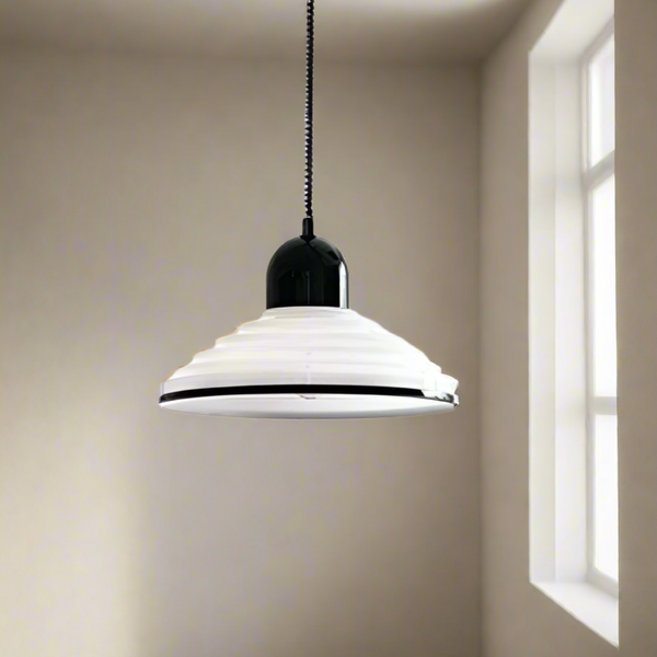 Lampe Pendante À Vent En Verre Crème Français